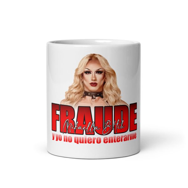 Taza blanca brillante FRAUDE