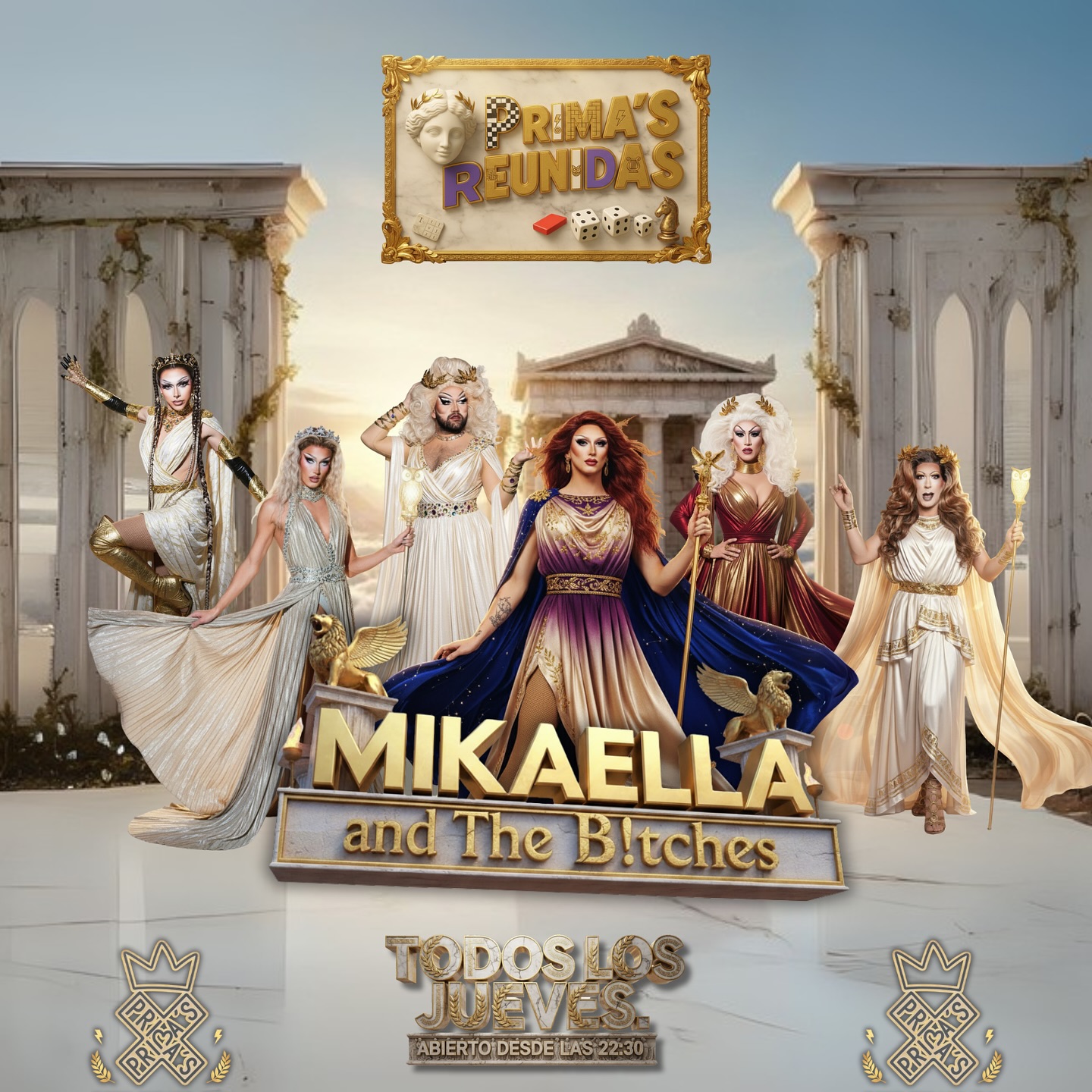 Las diosas de olimpo llegan a @primasbar todos los jueves…
Que no te lo cuenten!!! 
#rupaulsdragrace #followme #makeup #art
#dragrace #fashion #dragperfection #hairstyle
#lookoftheday #httq #localqueen #welovequeens #madrid #mikaellabitch #transformation #wig #fishy
#gaymadrid #queerty #dragartist #hailtothequeens
#dragqueensofinstagram #dragqueensforabettertomorrow #gaypride